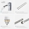 Kibi Waterfall Single Handle Bathroom Vessel Sink Faucet with Pop Up Drain C-KBF1005CH-KPW101CH - alternate 5